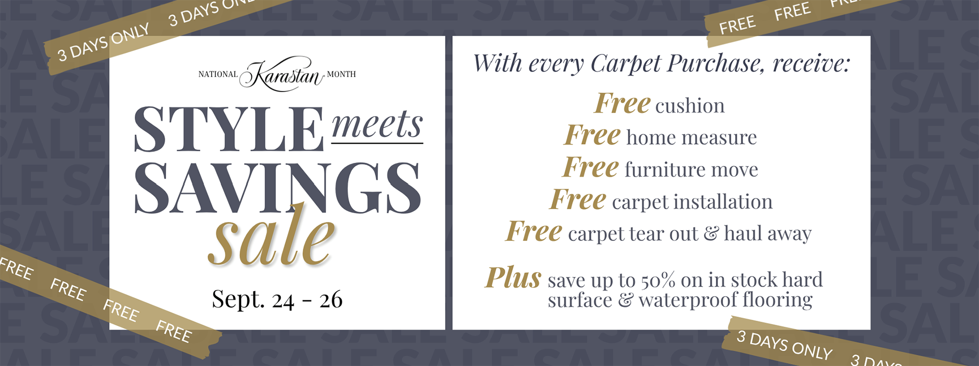 Style Meets Savings Sale