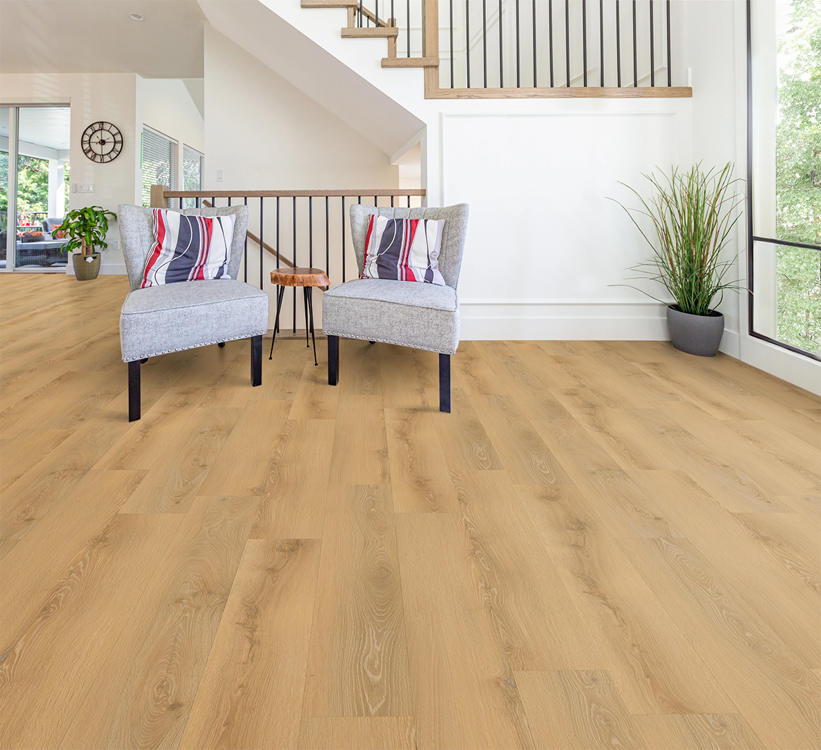 Coastal Wheat Room Scene