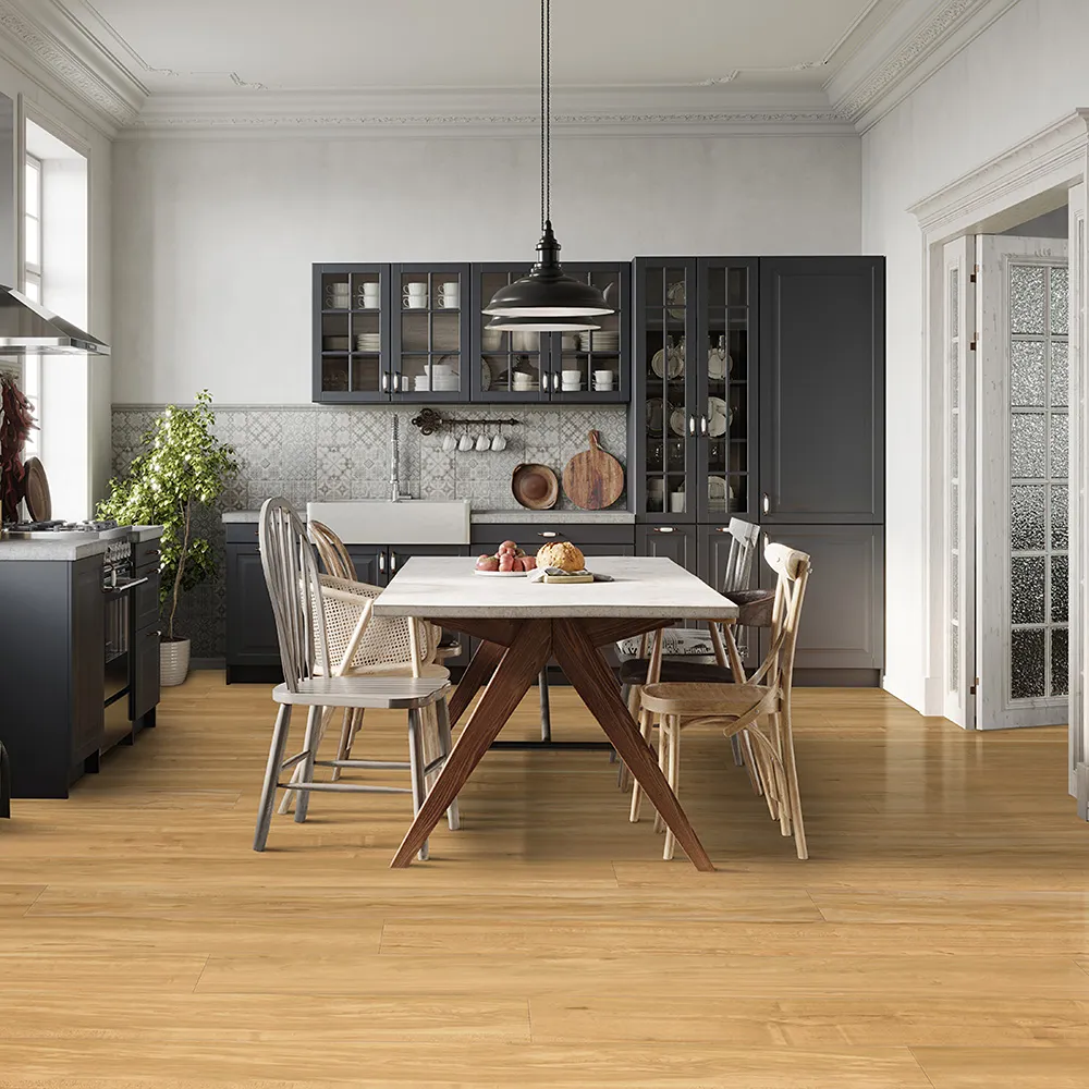 room scene with Blonde Ale flooring installation 