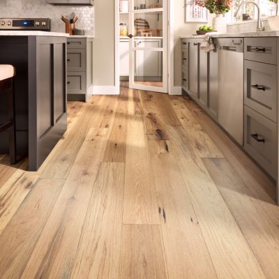 hardwood flooring in a bright Iowa kitchen